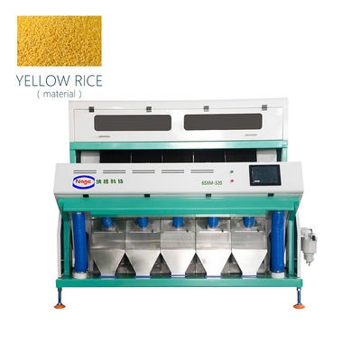 Оптически желтая машина сортировщицы цвета риса 3.5TPH с 320 парашютами